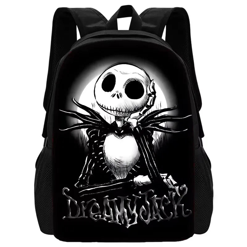 The Nightmare Before Christmas Child School Backpack with Lunch Bags ,Pencil Bags ,School Bags for Boys Girls Best Gift XHOO1-SB-079-A7