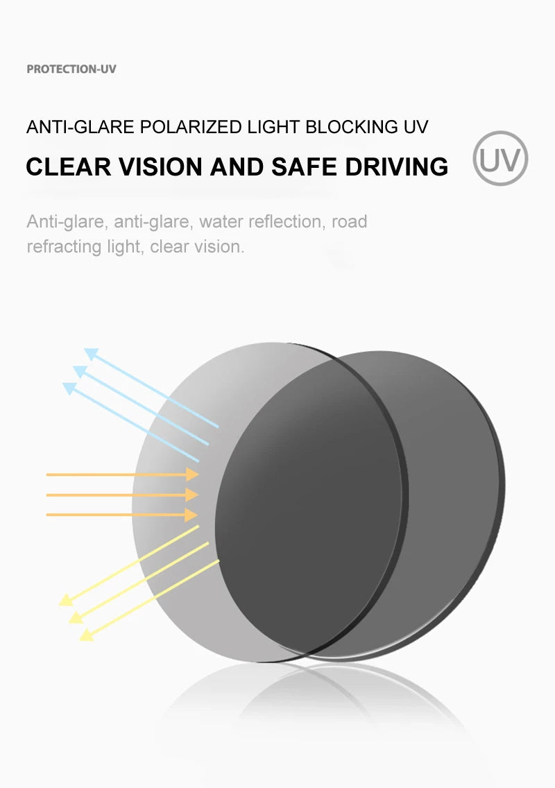 Luxury Square Photochromic Sunglasses Men Women Classic Black Polarized Sun Glasses Male High Quality Chameleon Driving Shades