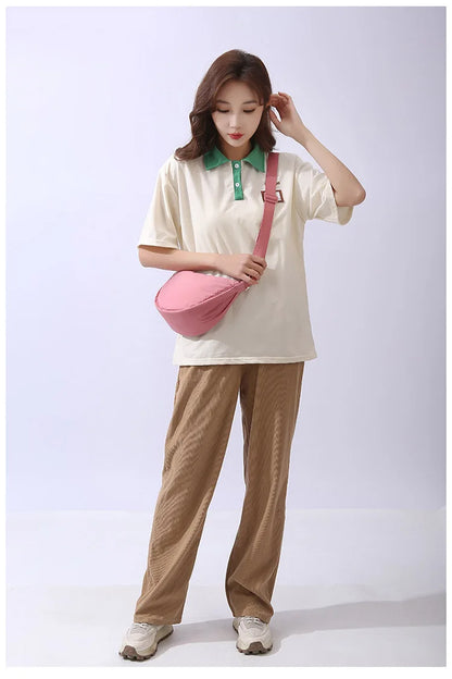 Simple Design Women's Messenger Bag Fashion Ladies Nylon Hobos Small Shoulder Bags Vintage Female Girls Purse Cloth Handbags