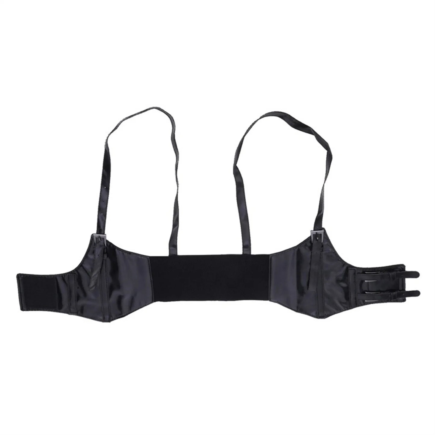 Women's Waist Belt Underbust Corset PU Leather Adjustable Punk Cummerbund Corset Wide Belts Dress Costume Waistband Cincher 1PC