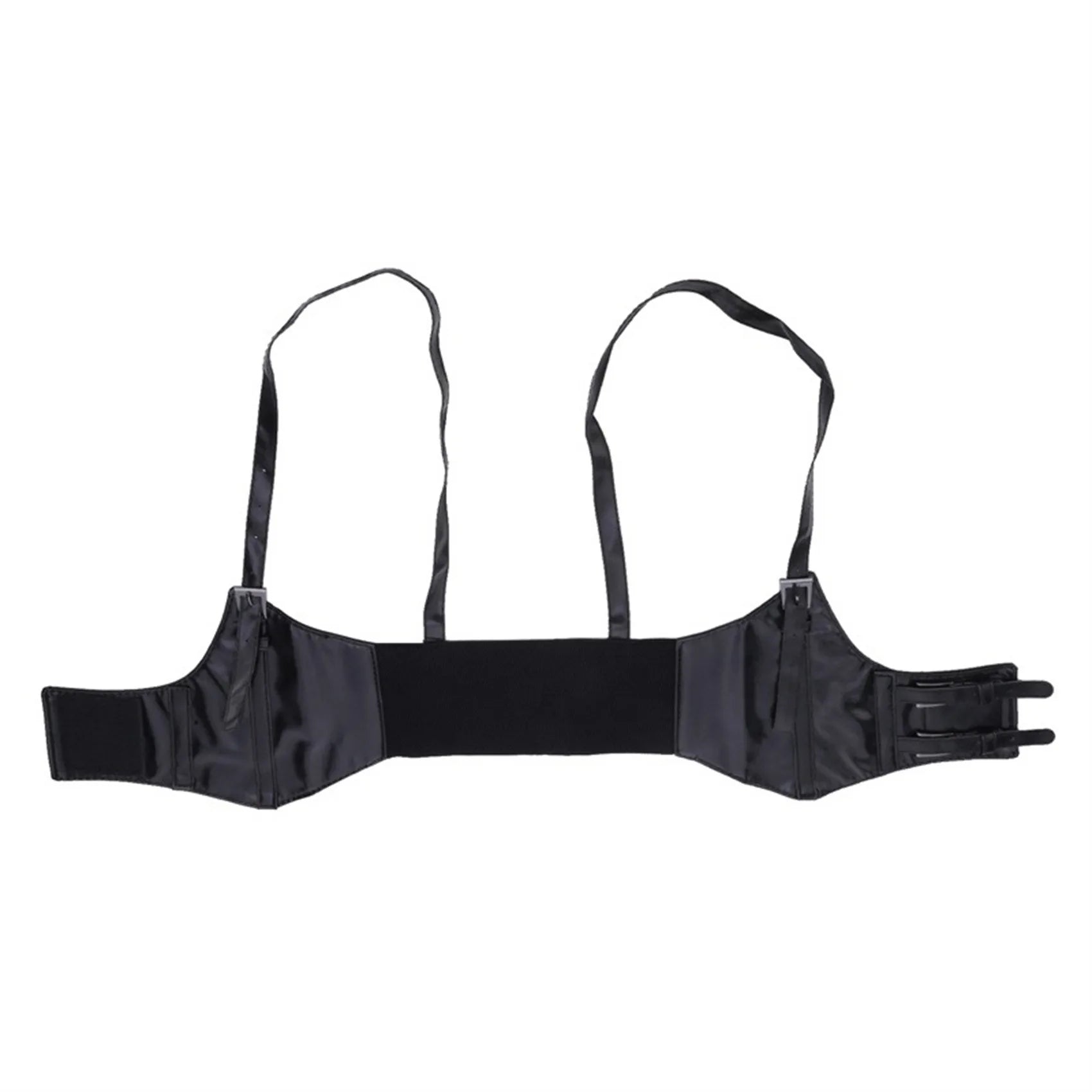 Women's Waist Belt Underbust Corset PU Leather Adjustable Punk Cummerbund Corset Wide Belts Dress Costume Waistband Cincher 1PC