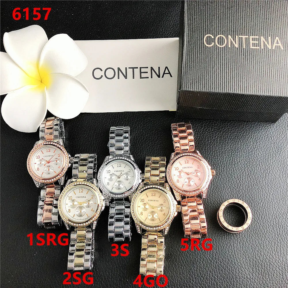 Fashion Diamond Women's Watch Luxury Stainless Steel Ladies Quartz Wristwatch Clock Elegant Dress Female Clock relogio feminino