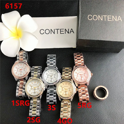 Fashion Diamond Women's Watch Luxury Stainless Steel Ladies Quartz Wristwatch Clock Elegant Dress Female Clock relogio feminino