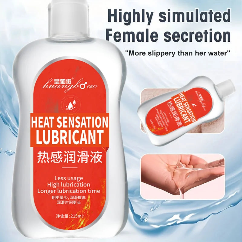 thermal Water Based Lubricant Sex Oil Masturbation Massage Anal Ass Oil Human Body Lubricant for Sex 215ml