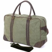 Vintage military Canvas Leather men travel bags Carry on Luggage bags Men Duffel bags travel tote large weekend Bag Overnight