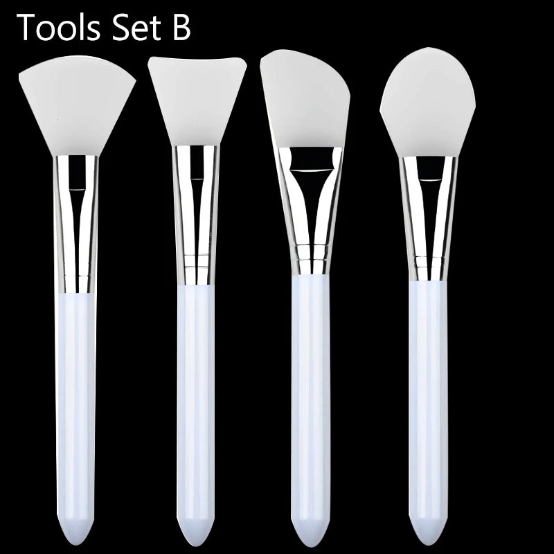 10/5/3/1pcs Facial Mask Bowl Mixing Bowl Acrylic Oil Bowl Set Face Mud Mixing Brush Applicator Beauty Salon DIY Skin Care Tools Set B