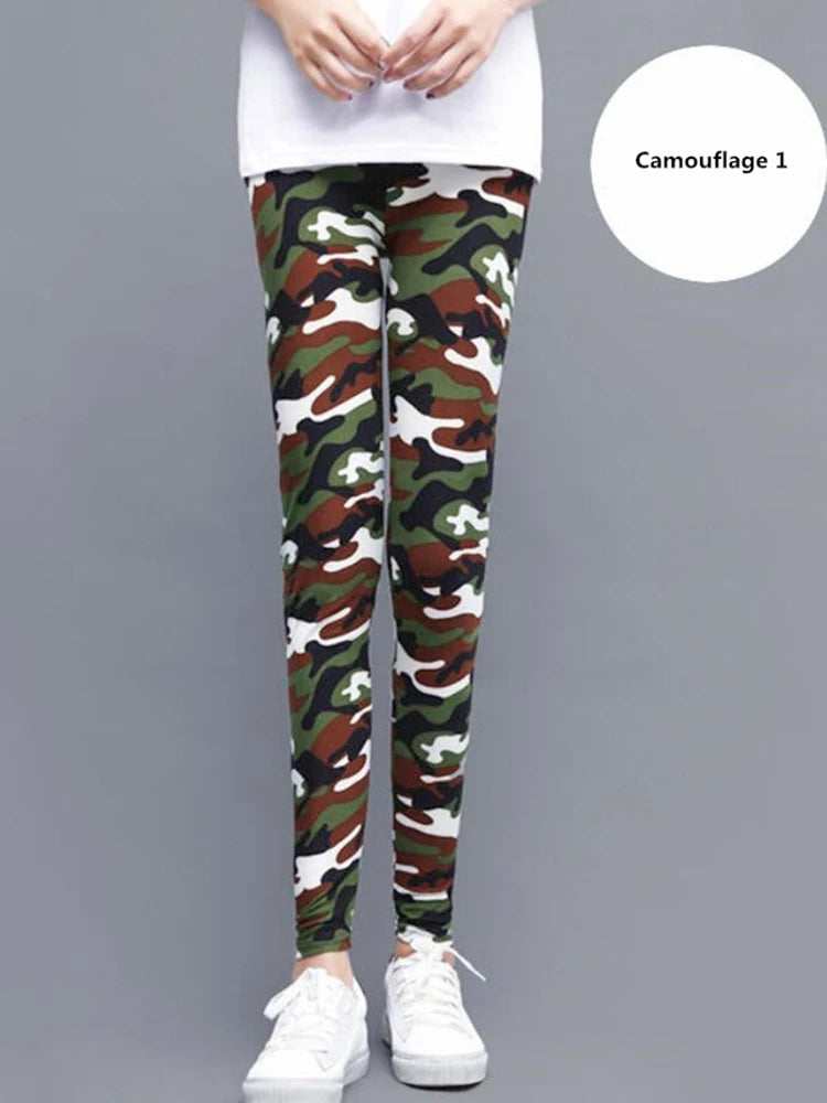 Women Fashion Camouflage Leggings Sexy Print Femme Push Up Pants Casual Camo Sport Workout Fitness Legging K208 Camouflage 1