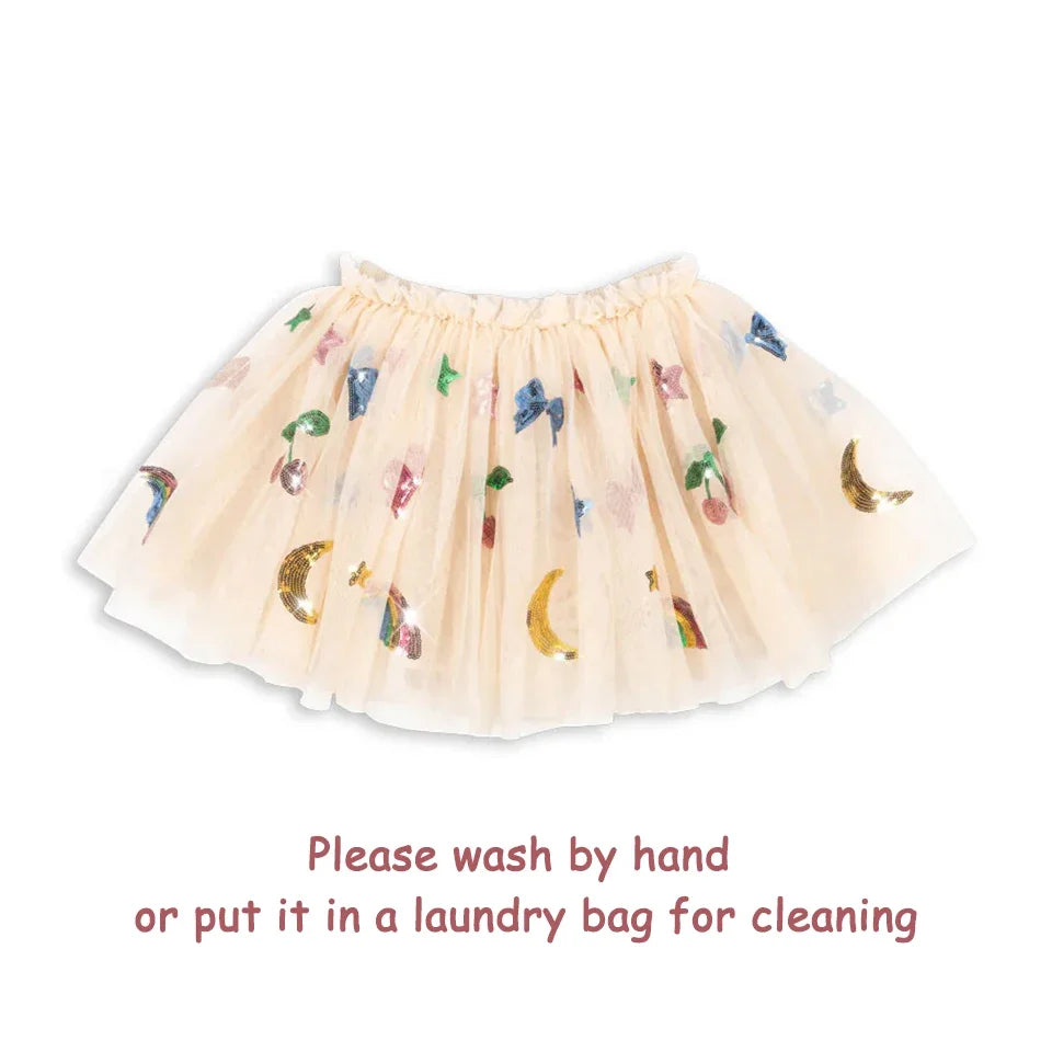 2025 Girls Party Princess Dress KS Kids Sequin Mesh Dresses Girl Full Print Dress Carnival Party Baby Cute Skirt Children Gifts NO 4