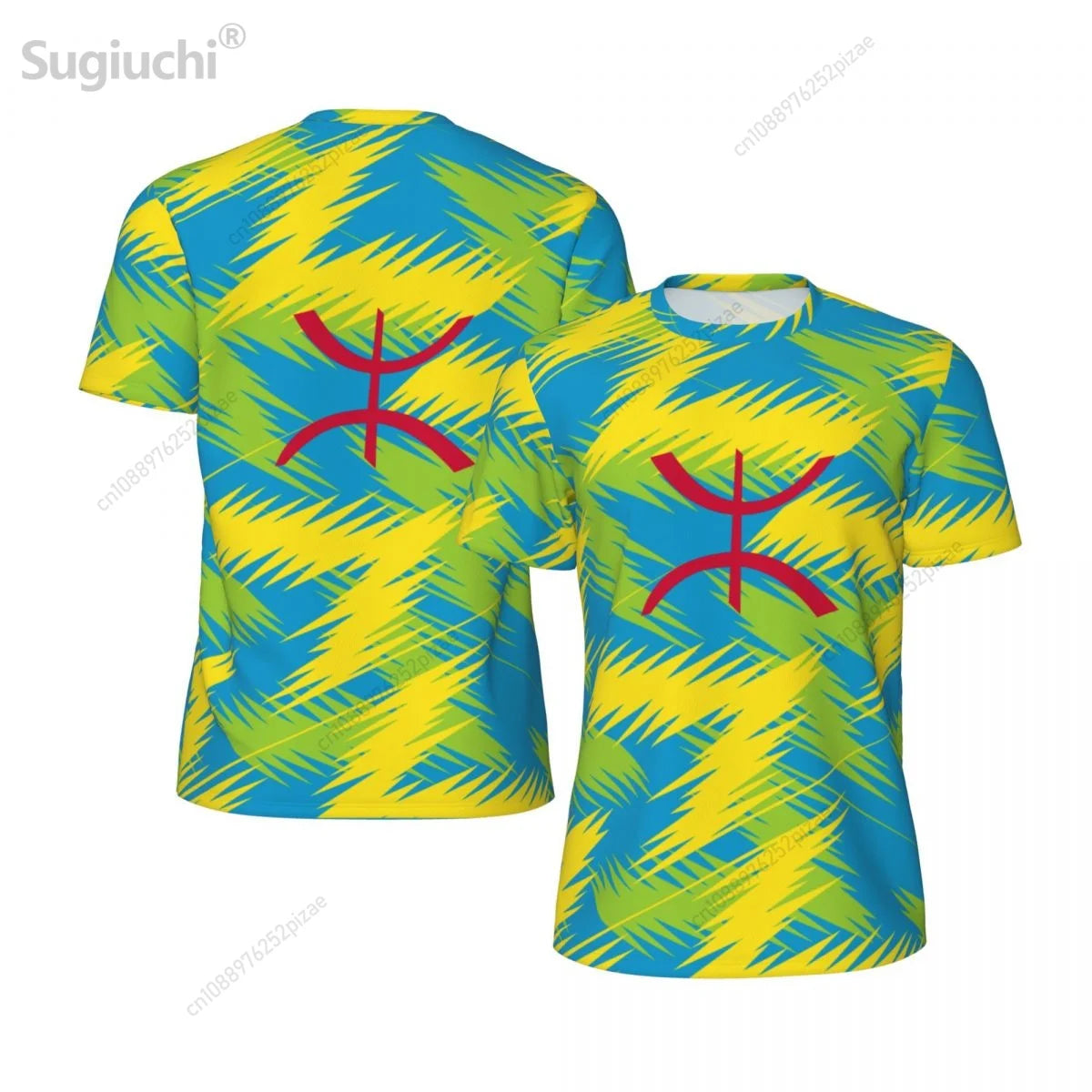 2025 New Amazigh BERBER 3D Printing Flag Mesh T-shirts Men Women Clothing Sports Breathable For Running Bike Fitness T shirt 2