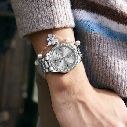 POSHI 990 Fashion Women Watch Elegant Business Quartz Wristwatch Lady Casuan Dress Watches With Date Display Original Clock