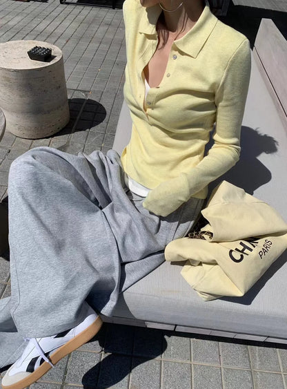 Tonngirls Korean Style Knit T Shirt Women Long Sleeve Skinny Streetwear Pullovers Fake Two Pieces Tops Fashion Autumn Winter Top