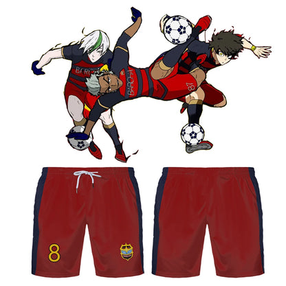 Blue Lock Anime FC Barcha Team Uniform BACHIRA Youth Football Training Breathable Quick-dry Shorts Unisex Sports Short Bottoms Badiee Stylez