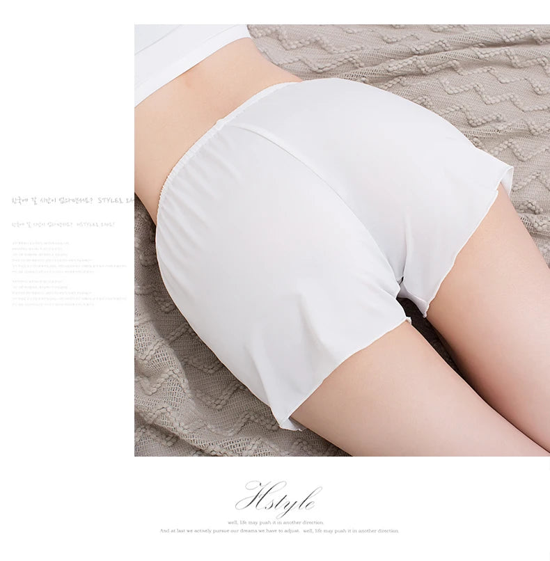 Summer Women Shorts Loose Short Pants for Girls Ice Silk Women Clothing Casual Solid Safety Pants Home Outdoor Clothes