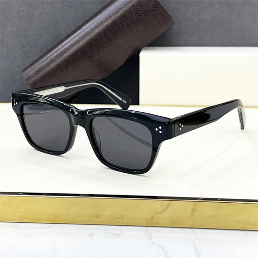 Famous Luxury Men's Sunglasses OV5524SU Square Acetate Female Women's Sunglasses BIRELL Outdoor oculos de sol masculino C4 As Picture