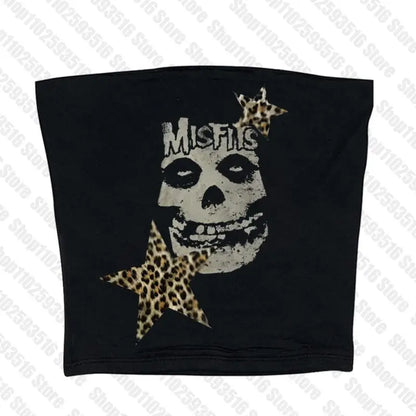 Woman Clothing Gothic Dress Harajuku Party Dresses Graphic Rock Y2k Clothes Black Mini Dress Punk Goth Emo Short Women's Summer Black4