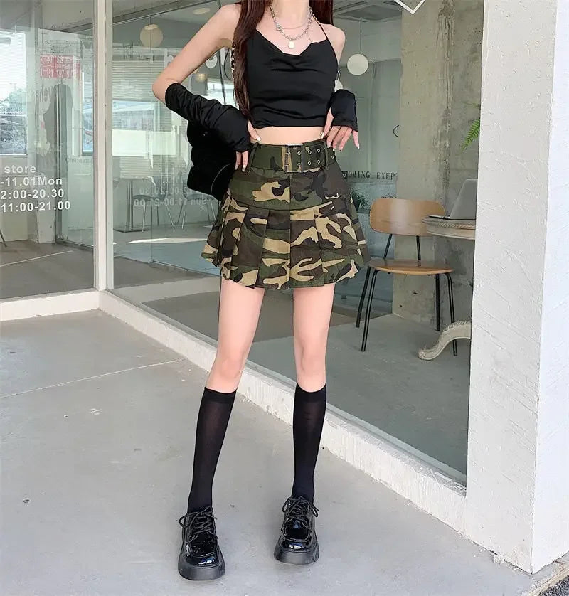Short Mini High Waist Gyaru Skirts for Women Pleated Pleat Quality Modest Premium Aesthetic Stylish Y2k Vintage V Woman Skirt