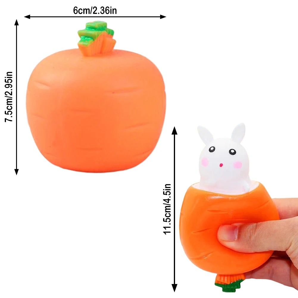 Squeeze Toys Animal Fidget Toy Anxiety Reducer Sensory Play Kids Adult Toy Soft Rabbit Bear Tiger Pig Kawaii Cute Toy White