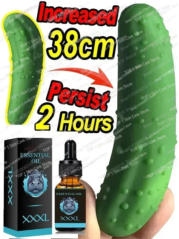 Penis Permanent Thickening, Increase XXL Growth Enlargement Massage Men's Cock Erection Lubricant Plant Extracts Massage Oil - Badiee Stylez