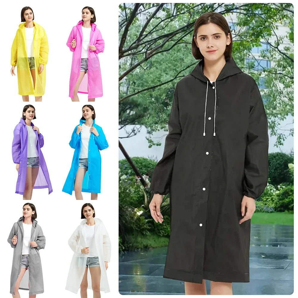 EVA Rain Coat New Full Body Thickening Adult Raincoat Waterproof Convenient Reusable Poncho Outdoor