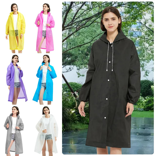 EVA Rain Coat New Full Body Thickening Adult Raincoat Waterproof Convenient Reusable Poncho Outdoor