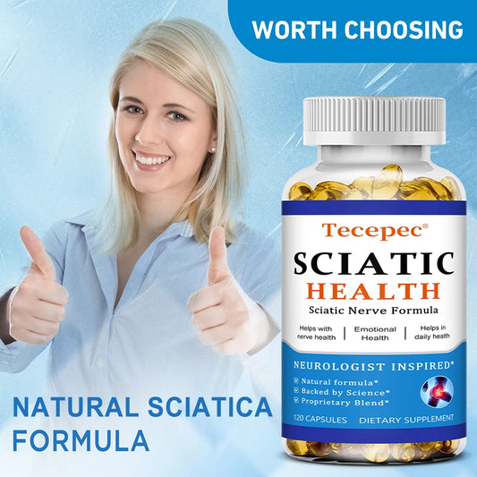 Sciatic Nerve Health Support Supplement with PEA, Vitamin B Complex, Alpha Lipoic Acid for Muscles Joints Sleep Nerve Support