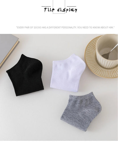 Unisex 40/20/10 Pairs of Solid Color Socks, Soft and Lightweight Ankle Socks, WOMEN'S Casual Boat Socks, Low Cut Ankle Socks Badiee Stylez