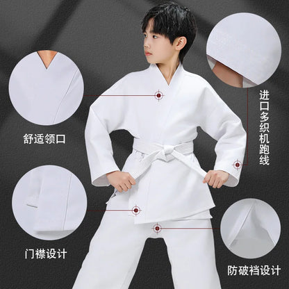 New Breathable karate uniform for kids and adults lightweight pants and jackets martial arts uniform with free belt for students Badiee Stylez
