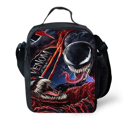Marvels V-venoms Child School Backpack with Lunch Bags ,Pencil Bags ,School Bags for Boys Girls Best Gift XHOO1-KB-102-A7