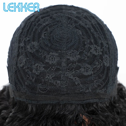 Lekker Colored Short Pixie Afro Kinky Curly Bob 100% Human Hair Wigs For Women Brazilian Remy Hair Ombre Brown Clearance Ginger Badiee Stylez