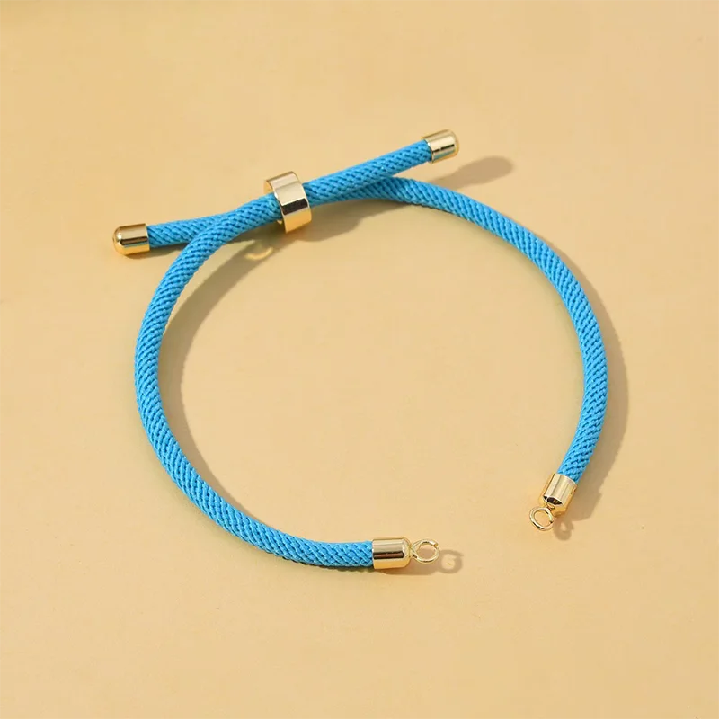 10Pcs Twisted Nylon Cords Bracelet Adjustable Extension Tail Chain Connector For DIY Handmade Jewelry Making Accessories Color 1
