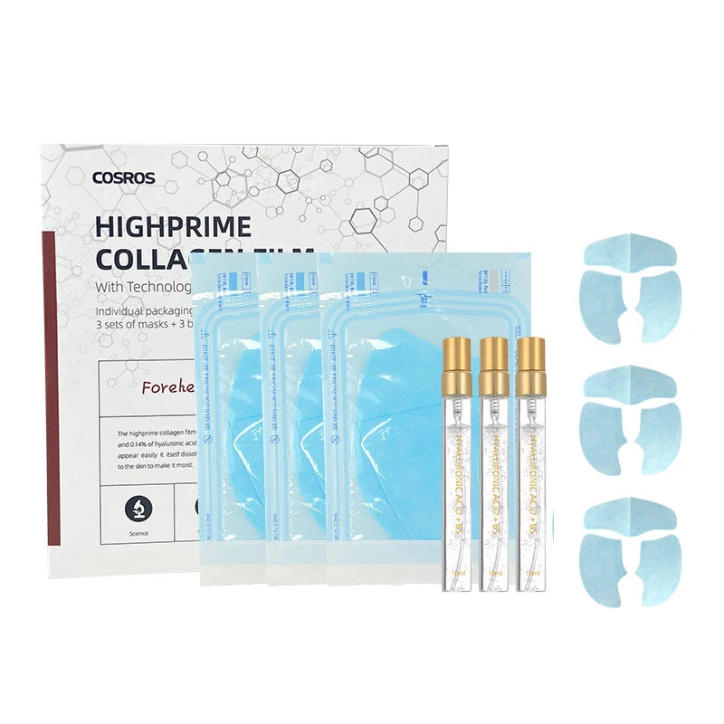 Soluble Collagen Anti-Aging Mask Essence Set Face Filler Collagen Protein Mask Remove Wrinkles Firming Serum Skin Care Set Mask Essence Set