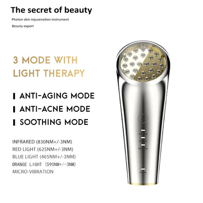 LED Photon Radio Frequency EMS Skin Rejuvenation Thin Face Firming Therapy Facial Skin Lifting Massage Beauty Instrument