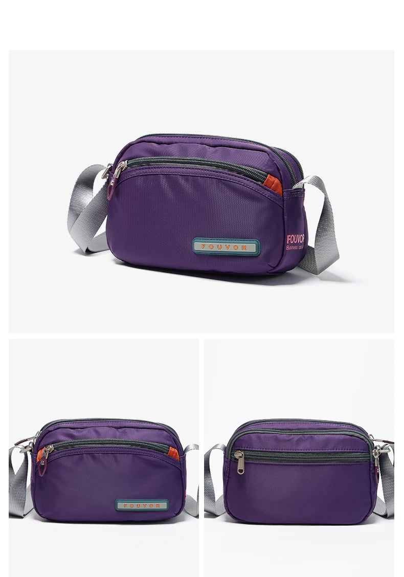Fouvor Women Shoulder Bag Trend 2025 Nylon Small Crossbody Bag Fashion Sports Waterproof High End Messenger Bags Ladies 2587-19