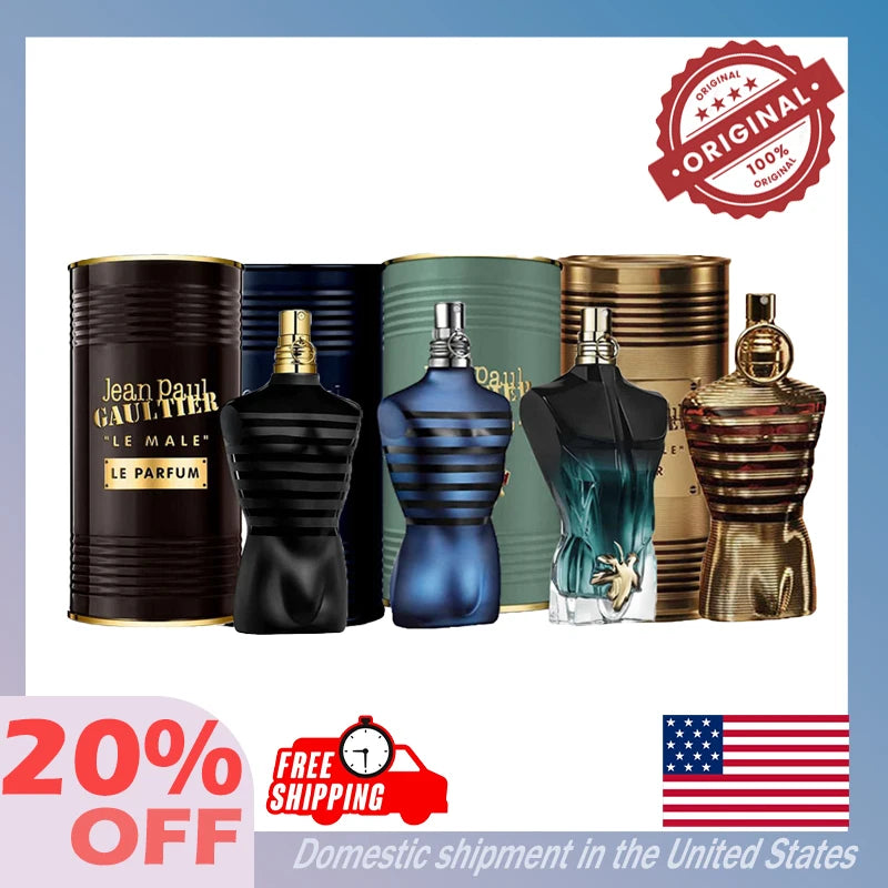 125ML Original Jean Paul Gaultier High Quality Men's Perfume Charm Cologne Pheromones Attract Sex Light Deodorant Long-lasting - Badiee Stylez