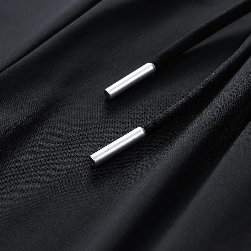 Men Pants Ice Silk Elastic Plus Size 6XL 7XL 8XL Quick Dry Summer Beach Thin Breathable Home Trousers Brand Stretch Lightweight