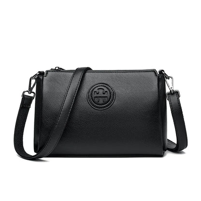 Versatile PU Crossbody Bag for Women Stylish High Quality Brand Design Zipper Solid Color Pattern Casual Daily Use Shoulder Bag - Badiee Stylez