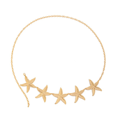 Ingemark Vintage Metal Star Starfish Waist Belly Belt Chain for Women 2025 New Fashion Boho Summer Beach Bikini Body Jewelry New