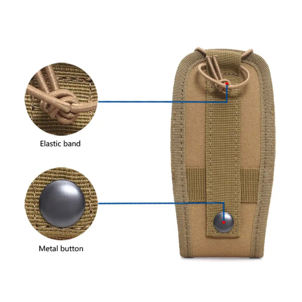 1pc Tactical Radio Walkie Talkie Pouch Magazine Waist Bag Holder Pack Airsoft Hunting Camping Interphone Holster Bag