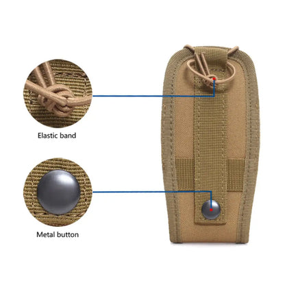 1pc Tactical Radio Walkie Talkie Pouch Magazine Waist Bag Holder Pack Airsoft Hunting Camping Interphone Holster Bag