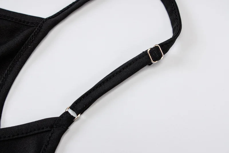 Dulzura Solid Bodycon Strap Jumpsuit For Women Bodycon Sexy Streetwear Fall Winter Skinny Rompers Sportswear Wholesale Items