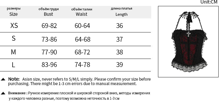 Goth Sexy Lace Corset Crop Tops Camis Y2K Harajuku Aesthetic Black Red Cross Basic Tank Top Summer Women Grunge Emo Streetwear