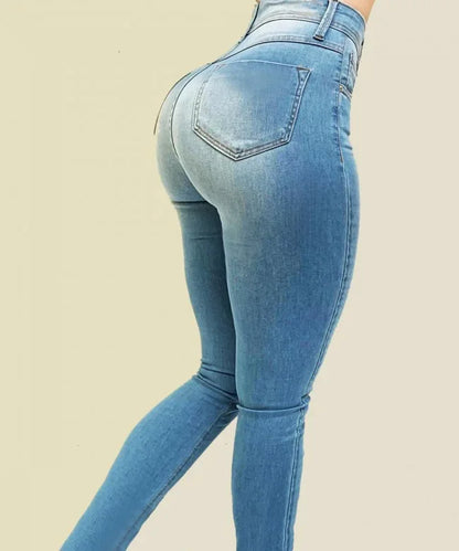 2024 Hot Sale Women's Stretch Jeans Fashion Slim Denim Pencil Pants Casual Skinny Trousers Female Clothing S-2XL Drop Shipping