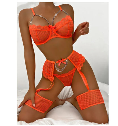 Underwire Exotic Sets Sexy Sensual Brassiere Lingerie Set Women's Underwear Set Push Up thin Bralette Bra and Panty Set