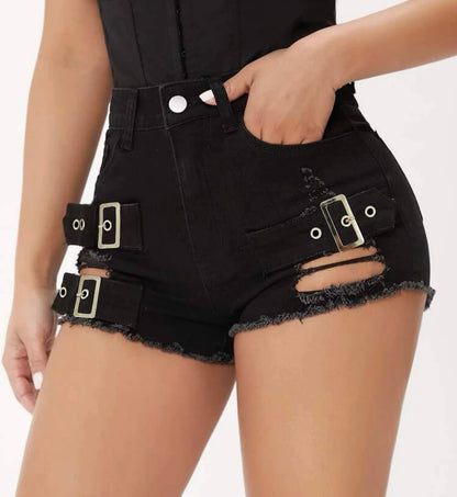 9047# new sexy low waist hole summer open hip hot pants super shorts Beachwear casual pants women jeans shorts