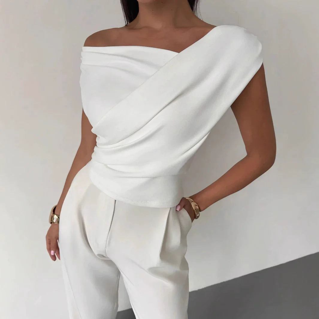 Fashion Tops Tee Woman Solid Sleeveless Shirts Ladies Camisas Mujer Summer Casual Sexy Blouse Shirt Women Clothing Blusas WHITE