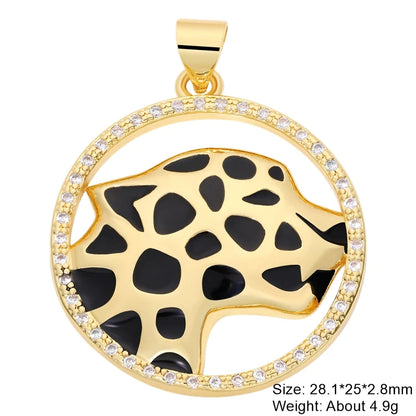 Juya Handmade Luxury Rainbow Zirconia 18K Gold Plated Decoration Snake Charms For DIY Fashion Talisman Jewelry Making Supplies Gold 11 CHINA