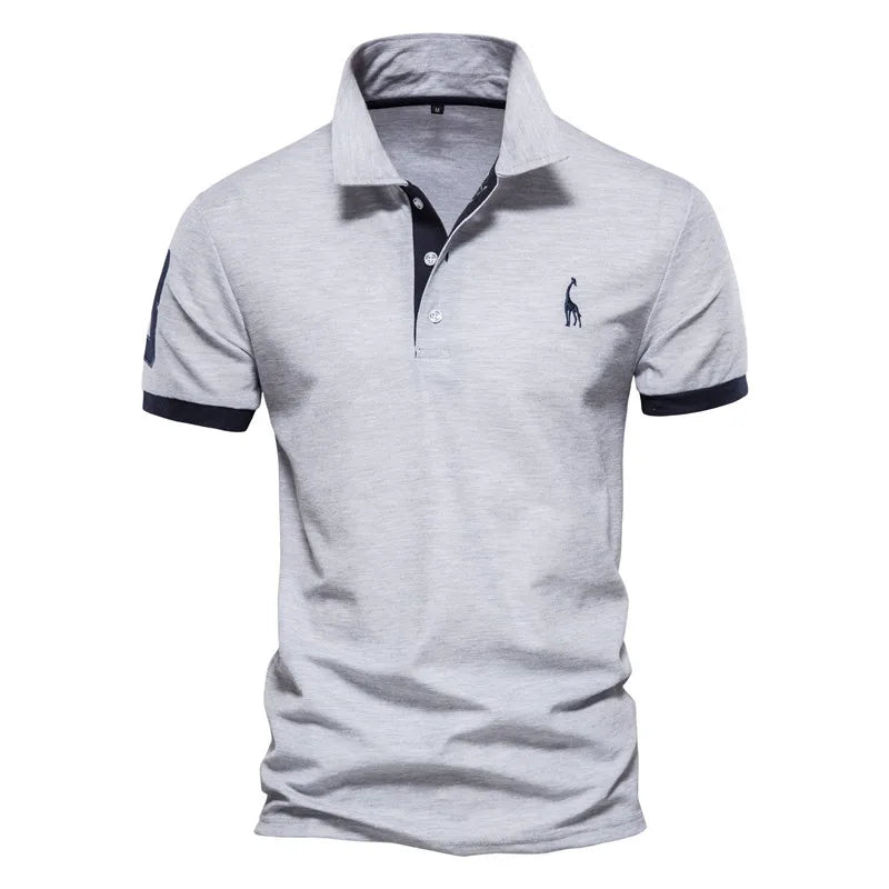 Men's Summer Golf Polo Shirt - High-Quality Casual Short Sleeve Tee in Plus Size (5XL) by [Brand Name]