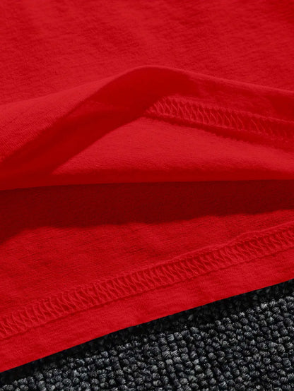 Plus Size INAWLY Women's T-Shirt Printed With Letter And Graphic Combination For New Year Clothes Graphic Tees Women Tops