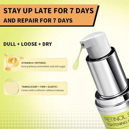 Retinol Shot Tightening Booster For Firm Skin Face Serum Eye Cream Moisturizing Anti Aging Wrinkles Dark Circles Puffiness Care