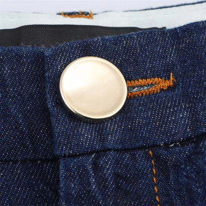 UNIZERA 2025 Women Denim Set Loose Fit Button Down Shirt With Wide Leg Pants Fashionable Casual Wear for Women